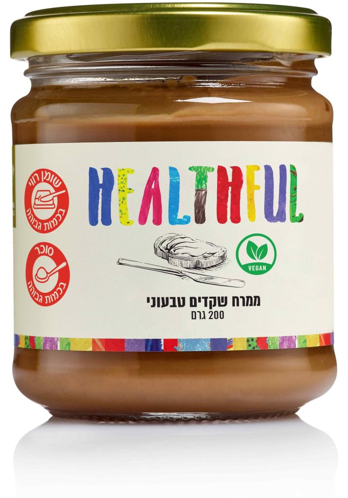 ממרח שקדים טבעוני 200 גרם